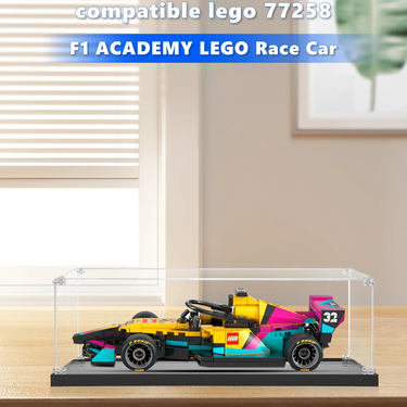 Display Case for LEGO® Speed Champions F1 ACADEMY™ Race Car 77258 - ICUANUTY
