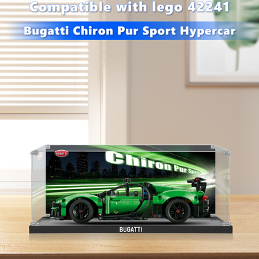 Display Case til LEGO® Technic™ Green Bugatti Chiron Pur Sport (42241)