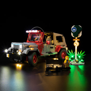 Premium Light Kit Compatible with LEGO® Jurassic World™ Jurassic Park Jeep® Wrangler 77984