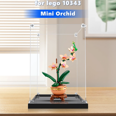Display case for LEGO® The Botanical Collection Mini Orchid 10343 - ICUANUTY