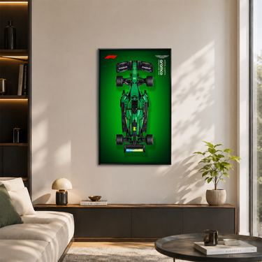 Wall Display Frame for LEGO Technic™ Aston Martin Aramco AMR25 F1® Car 42240