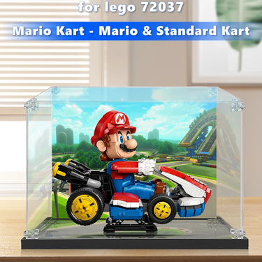 Display case for LEGO® Super Mario™ Mario Kart™ – Mario & Standard Kart 72037 - ICUANUTY
