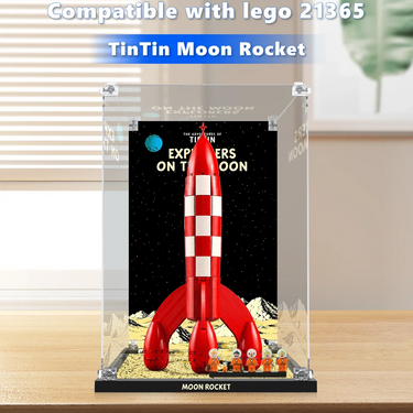 Displaykasse til LEGO® Ideas Tintin® Måneraket #21367