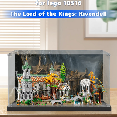 Display case for LEGO® Icons THE LORD OF THE RINGS: RIVENDELL™ 10316 - ICUANUTY