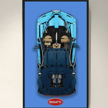 Display Wall Frame for Lego 42083 Technic™ Bugatti Chiron Lego Car - ICUANUTY