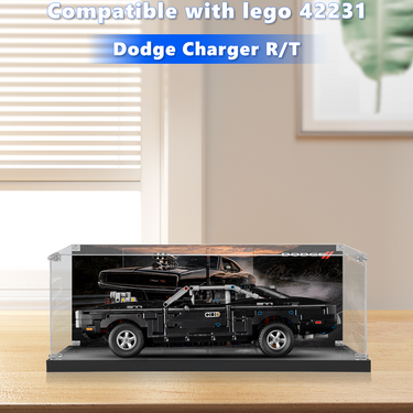 Display Case for LEGO® Technic™ Fast Furious Dodge Charger R/T 42231