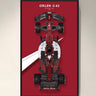 Display Wall Mount for Alfa Romeo F1 Team ORLEN C42 C64005 - ICUANUTY