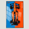 Display wall display frame for Lego 42141 Technic™ McLaren Formula 1™ Race Car - ICUANUTY