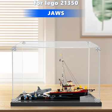 Display Case for LEGO Ideas Jaws 21350 - ICUANUTY