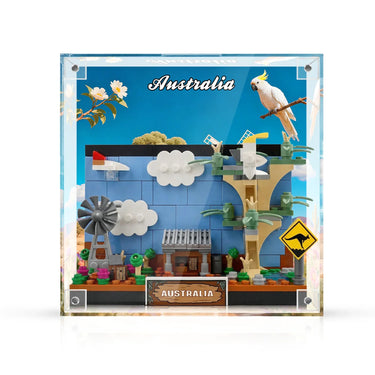 Näyttökehys LEGO Australia Postikortille, integroitu akryyli 40651 – 3D-seinätaide ja pöytänäyttö