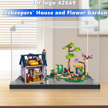 Display case for LEGO® Friends Beekeepers' House and Flower Garden 42669 - ICUANUTY
