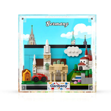 LEGO 독일 엽서용 일체형 아크릴 디스플레이 프레임 40954 – 3D 벽면 아트 및 데스크 쇼케이스