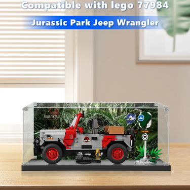 Display Case for LEGO® Jurassic Park Jeep® Wrangler (77984)