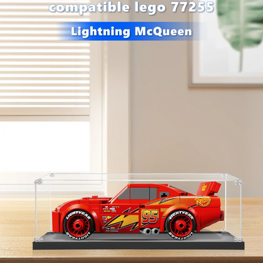 Display Case For LEGO Speed Champions Disney Lightning McQueen 77255 - ICUANUTY