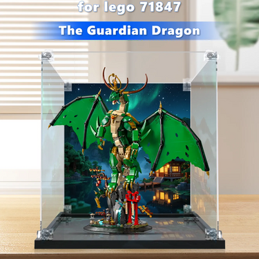Display case for LEGO® NINJAGO® The Guardian Dragon 71847 - ICUANUTY