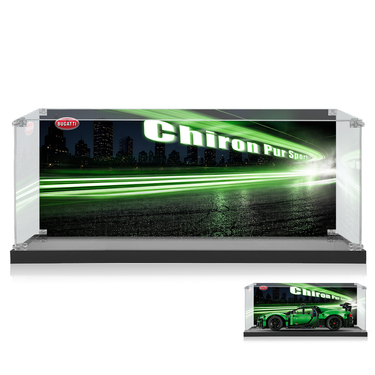 Display Case for LEGO® Technic™ Green Bugatti Chiron Pur Sport 42241
