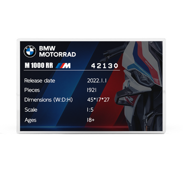 Displaycase voor LEGO Technic™ BMW M 1000 RR 42130