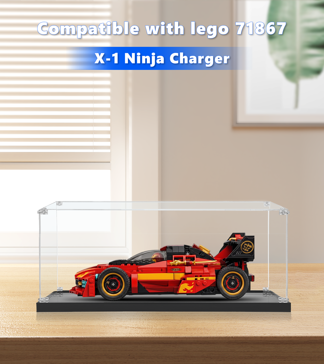 Display Case for LEGO® NINJAGO® X-1 Ninja Charger 71867