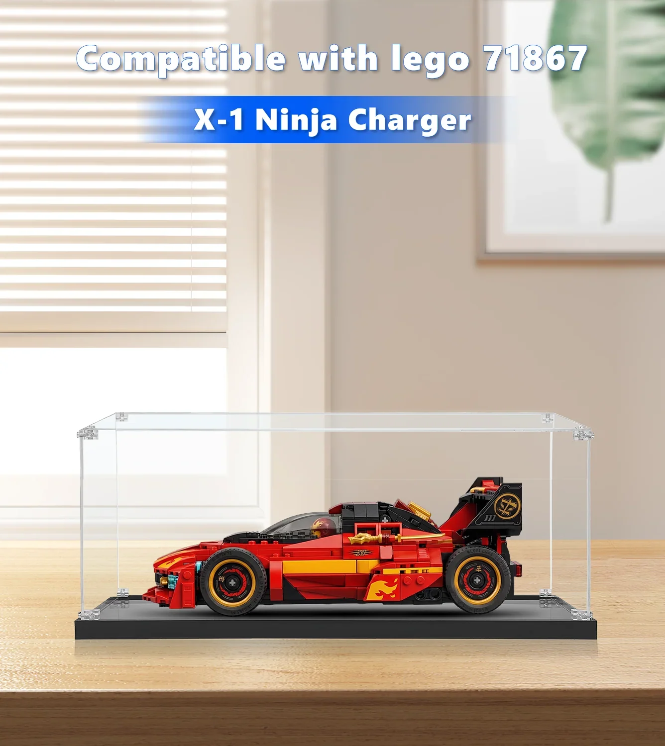 Display Case for LEGO® NINJAGO® X-1 Ninja Charger 71867 – ICUANUTY Display Case for LEGO® NINJAGO® X-1 Ninja Charger 71867 – ICUANUTY
