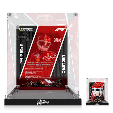 Display Case for LEGO® Scuderia Ferrari HP Charles Leclerc Helmet 43014