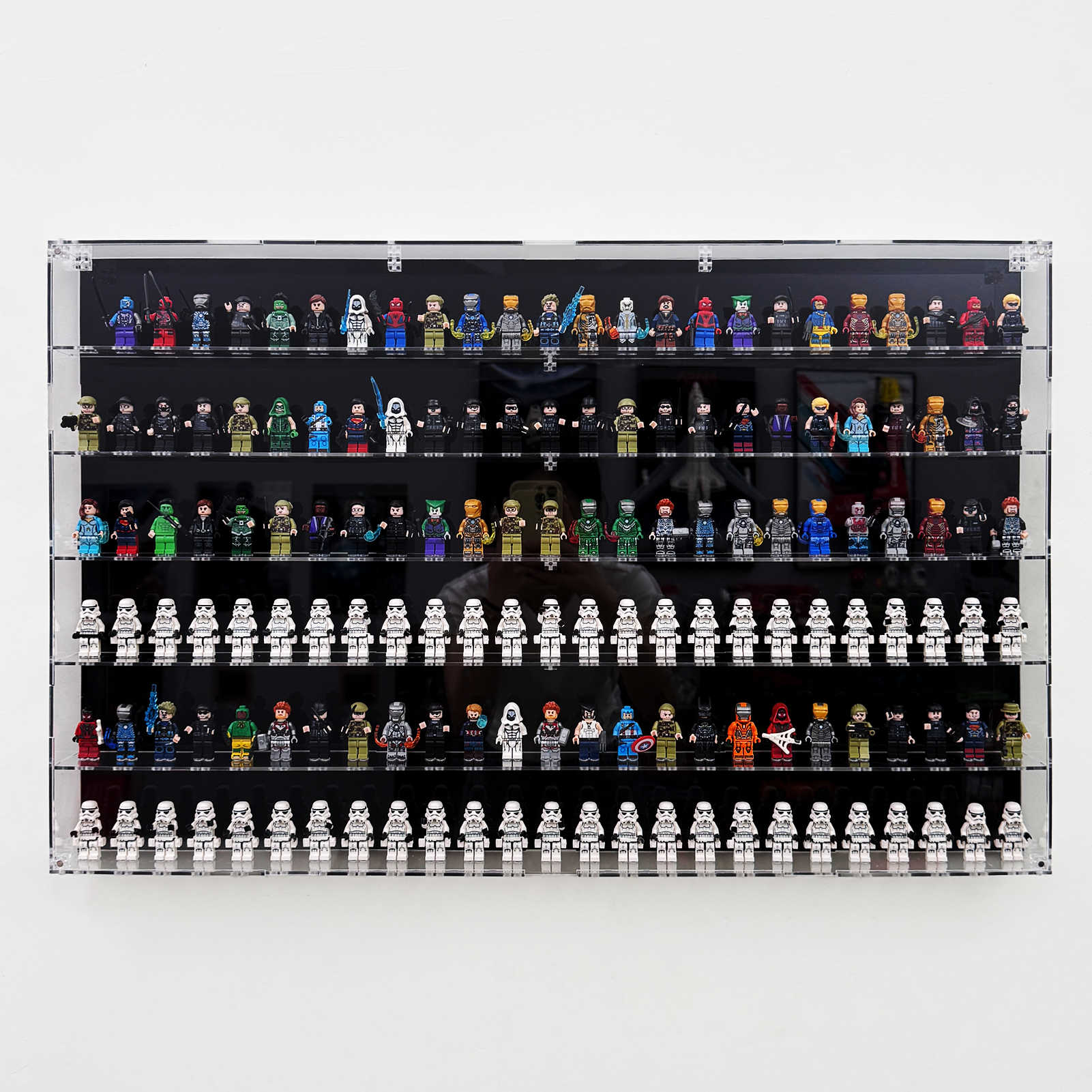 Display Case for LEGO® Minifigures | 6-Tier Universal Showcase (Fits 150 Figures)