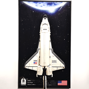 Wall Display Frame for LEGO® 10283 Icons NASA Space Shuttle Discovery - ICUANUTY