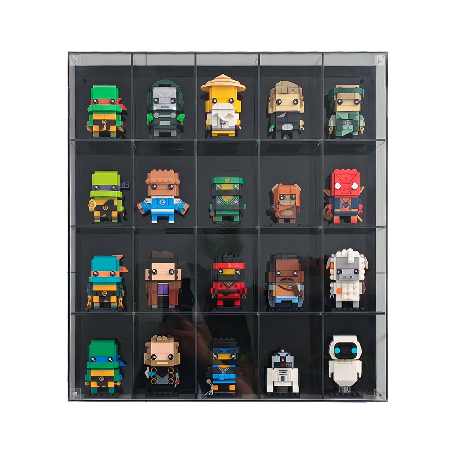 4-Tier Acrylic Display Case for LEGO® BrickHeadz Collection | Holds 20 Figures