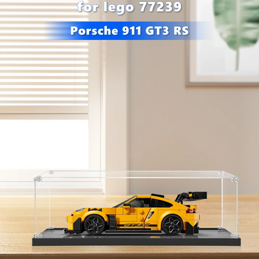 Display Case for LEGO® Speed Champions Porsche 911 GT3 RS Super Car 77239 - ICUANUTY