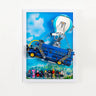 Premium Wall Display Frame Compatible with LEGO® Fortnite Battle Bus 77073 - ICUANUTY