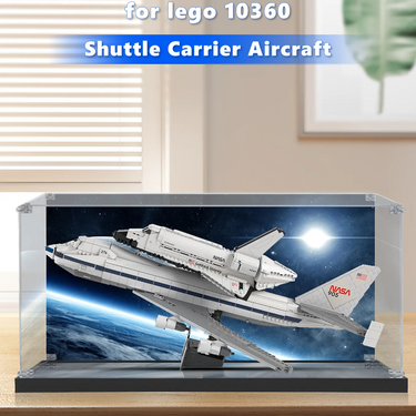 Display case for LEGO® Icons Shuttle Carrier Aircraft 10360 - ICUANUTY