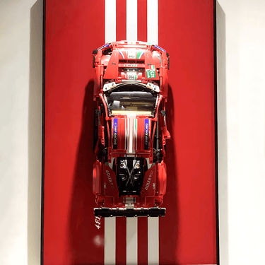 Wall Display Frame for Lego Ferrari 488 GTE 42125 - ICUANUTY