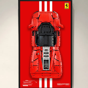 Wall Display Frame for Lego 42143 Technic™ Ferrari Daytona SP3 - ICUANUTY