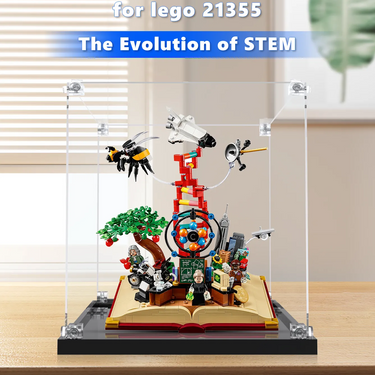 Display case for LEGO® Ideas The Evolution of STEM 21355 - ICUANUTY