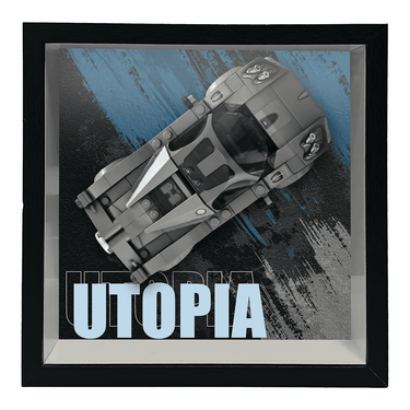 Display Frame for Lego Speed Champions Pagani Utopia Race Car 76915 - ICUANUTY