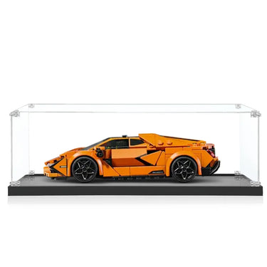 Display Case for LEGO® Speed Champions Lamborghini Revuelto & Huracán STO 77238 （Orang） - ICUANUTY