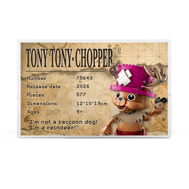 Displaykasse til LEGO® One Piece Tony Tony Chopper (75643)