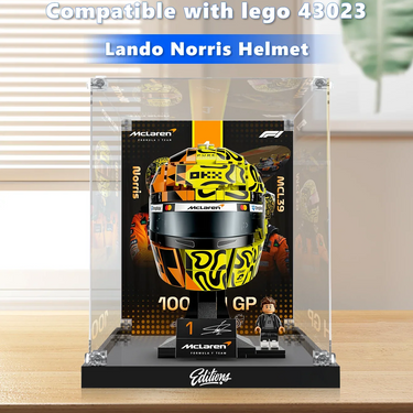 Vitrinskåp för LEGO® Editions McLaren Mastercard F1® Team Lando Norris-hjälm 43023