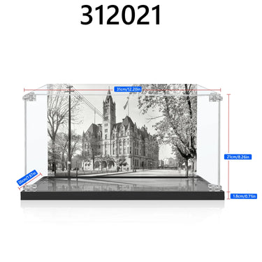 Display case for LEGO® CREATOR Expert Fiat 500 77942 - ICUANUTY