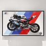 Display Wall Mount for Lego 42130 Technic™ BMW M 1000 RR lego Motorcycle - ICUANUTY