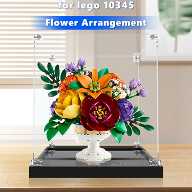 Display case for LEGO The Botanical Collection Flower Arrangement 10345 - ICUANUTY