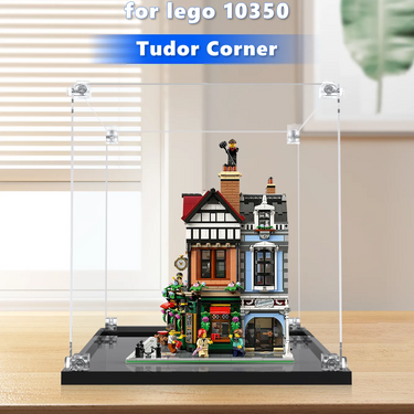Display case for LEGO® Icons Tudor Corner 10350 - ICUANUTY