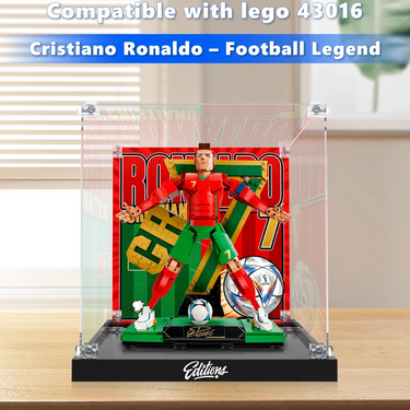 Udstillingskasse til LEGO® Cristiano Ronaldo – Fodboldlegende 43016