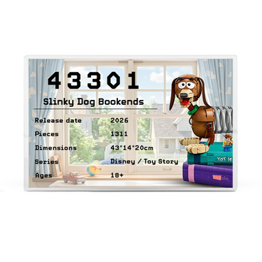 Display-Plateau für LEGO® Disney Toy Story Slinky Dog Buchstützen (43301)