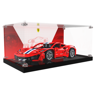 Display case for LEGO Technic™ Ferrari 488 Pista Car 42235