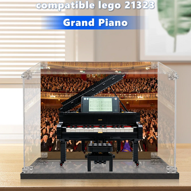 Display case compatible with LEGO® Ideas Grand Piano 21323 - ICUANUTY