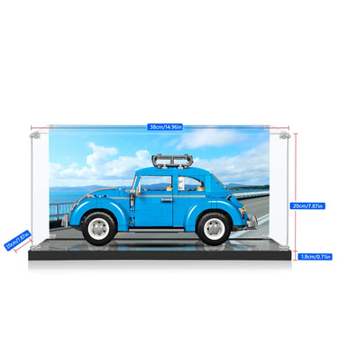 Display case for LEGO® Creator Expert Volkswagen Beetle 10252 - ICUANUTY