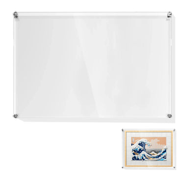 Premium Wall-Mounted Display Case for LEGO® Art Hokusai – The Great Wave 31208 - ICUANUTY