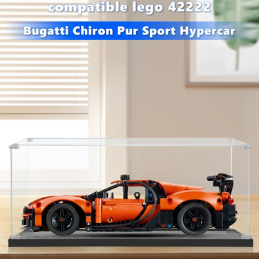 Display Case For LEGO Technic Bugatti Chiron Pur Sport Hypercar 42222 - ICUANUTY