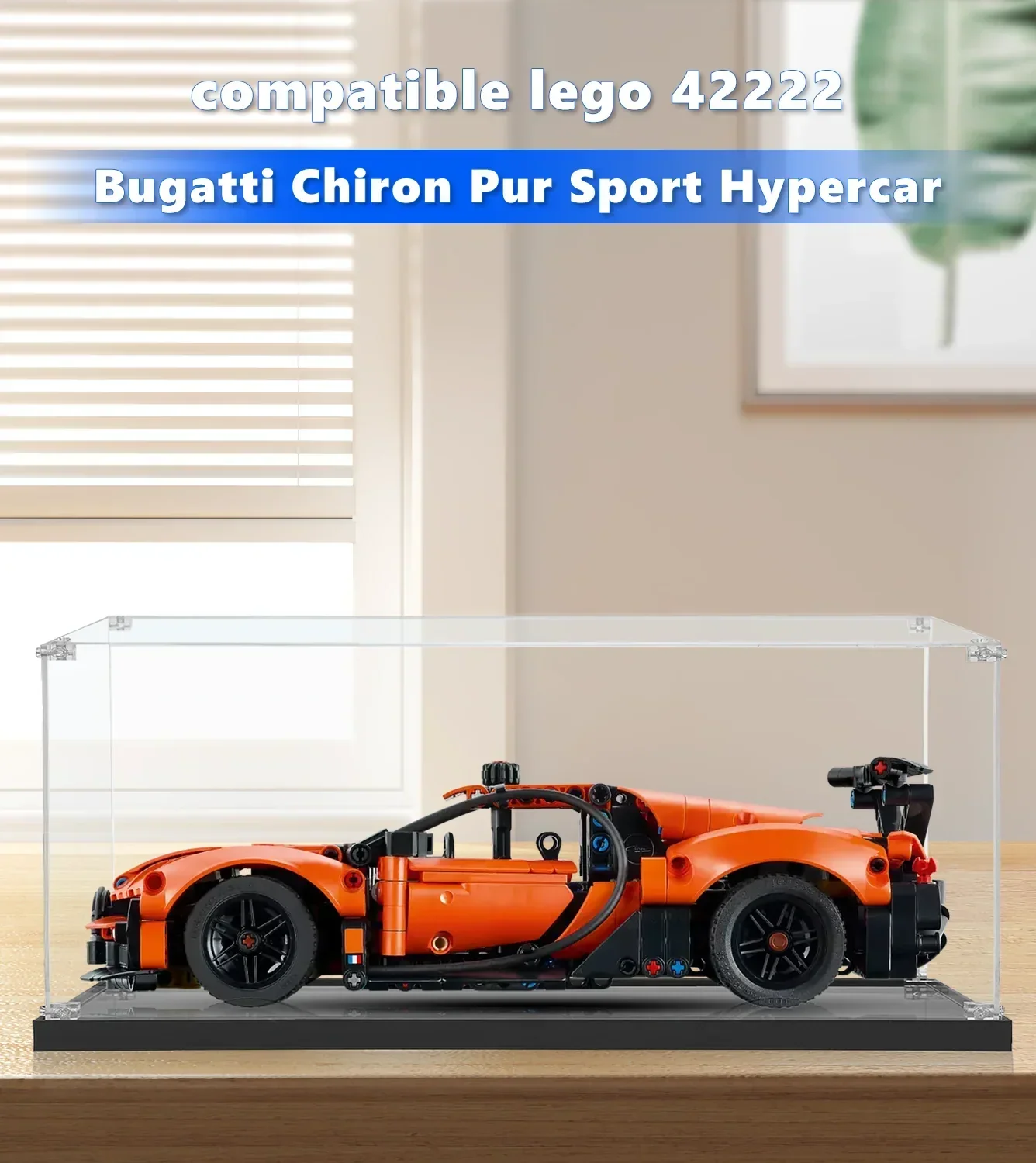 Display Case For LEGO Technic Bugatti Chiron Pur Sport Hypercar 42222 ...