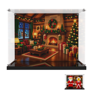 Acrylic Display Case for LEGO® Up-Scaled Santa & Mrs. Claus Minifigures 40820/40875 | Holds 2 Figures